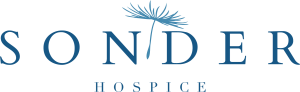 Sonder Hospice Text from Logo in Dark Blue